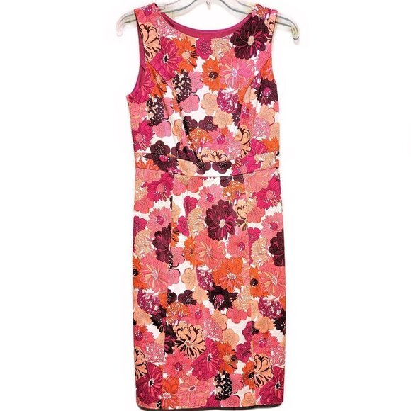 Liberty of London for Target Pink Floral Retro Sheath Dress, size 4. - Picture 1 of 4